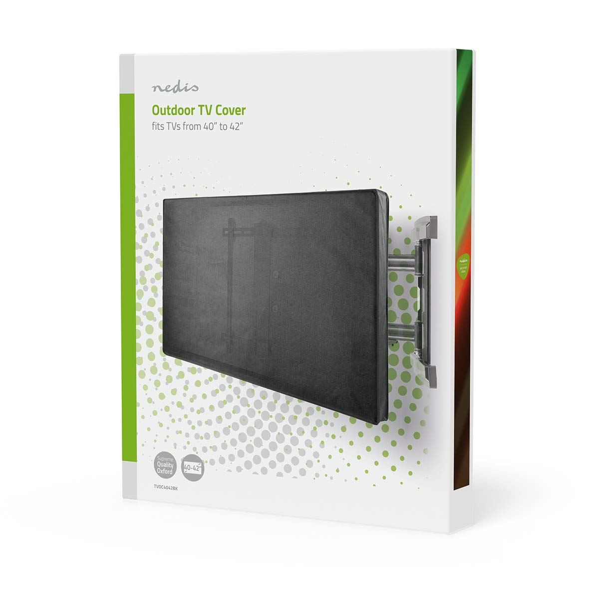 Nedis Outdoor TV Screen Cover | Screen size: 40 - 42 " | Supreme Quality Oxford | Black