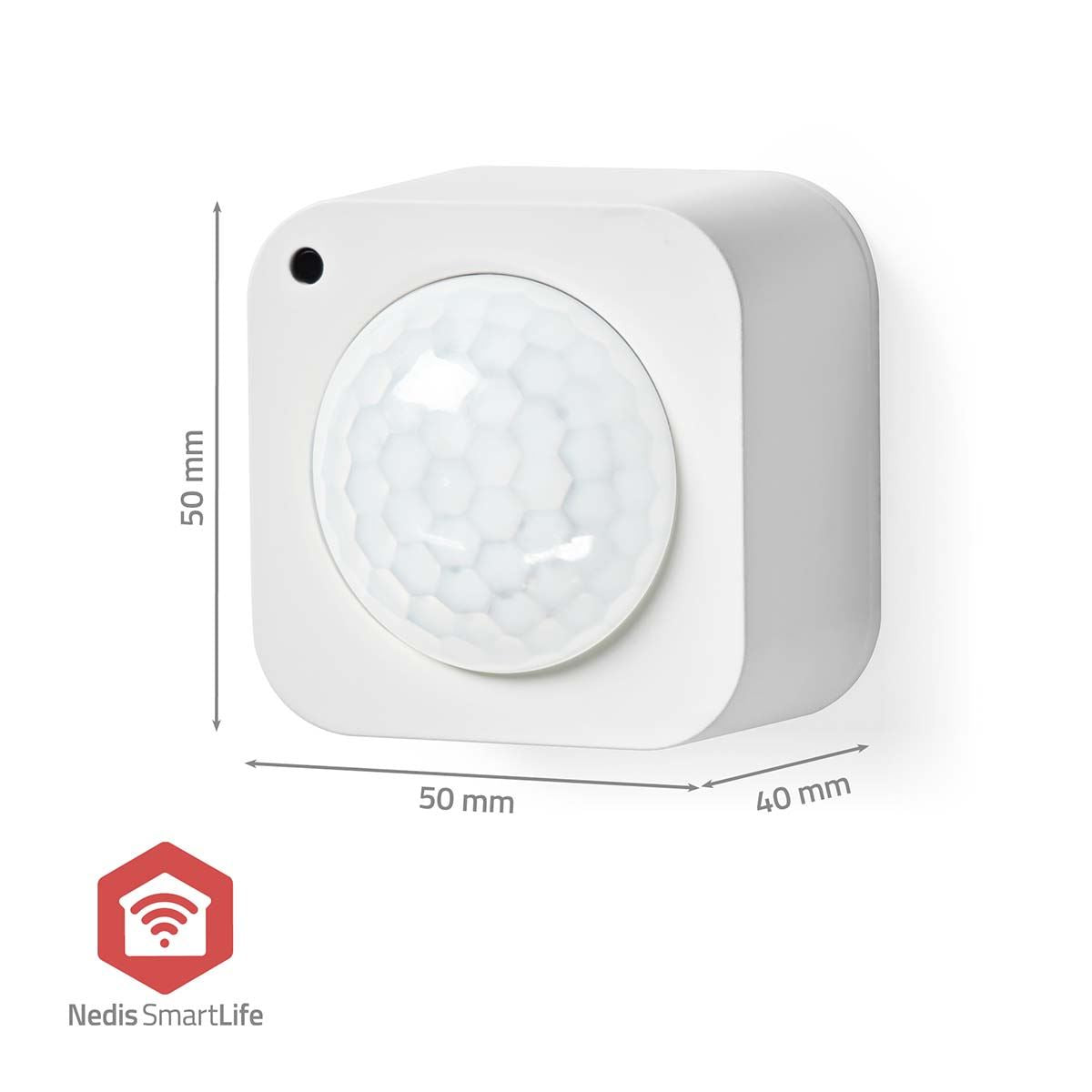 Nedis SmartLife Motion Sensor | Zigbee 3.0 | Battery Powered / USB Powered | Detector angle: 100 ° | Detector range: 7 m | Max. battery life: 24 Months | White