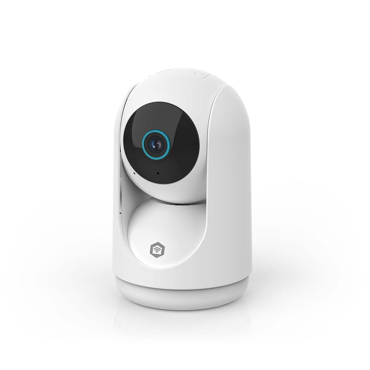Nedis SmartLife Indoor Camera | Wi-Fi | 3MP Full HD 1296p | Pan tilt | Cloud Storage (optional) / microSD (not included) / Onvif | With motion sensor | Night vision | White