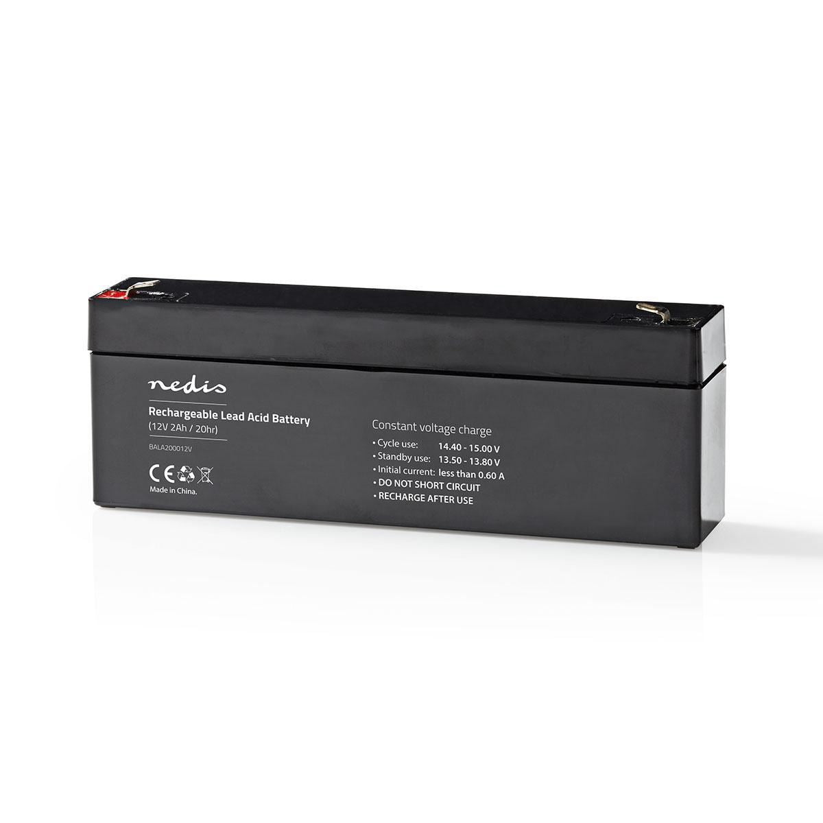 Nedis Battery | Lead-Acid | Rechargeable | 12 V | 2000 mAh