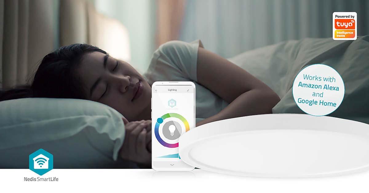 Nedis SmartLife Ceiling Light | Wi-Fi | RGB / Warm to Cool White | Round | Diameter: 290 mm | 1800 lm | 2700 - 6500 K | IP20 | Energy class: F | Android™ / IOS