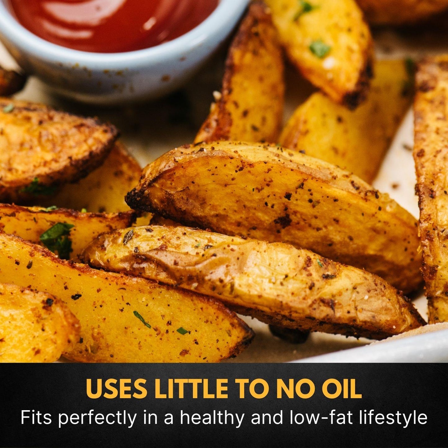Nedis Hot Air Fryer | 4,2 l | Timer: 240 min | Number of preset programs: 8 | Digital | Black
