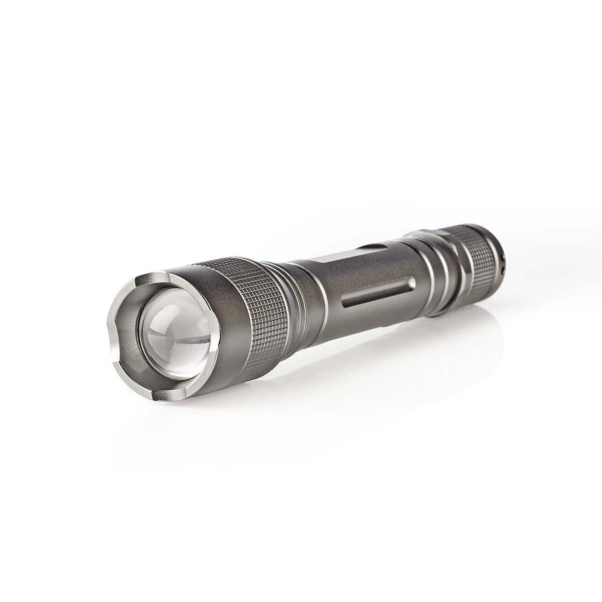 Nedis LED Torch | Battery Powered | 4,5 V | 3 W | 2x AA | Batteries included | Rated luminous flux: 150 lm | Light range: 120 m | Beam angle: 46.1 ° | 10000 Switching Cycles