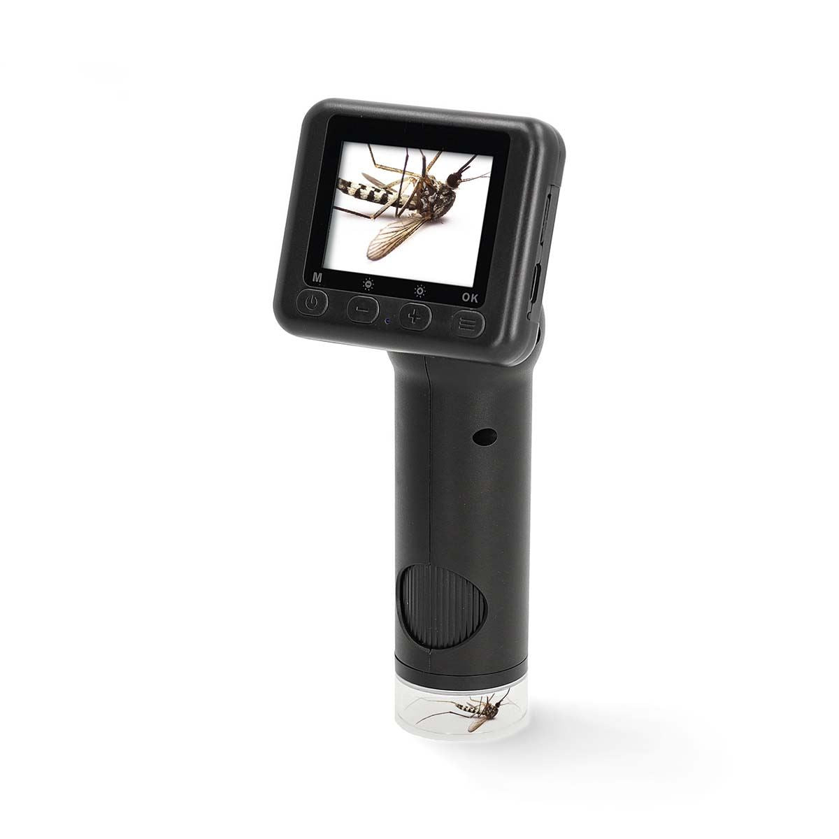 Nedis Microscope Camera | Maximum battery play time: 5 hrs | Built-in microphone | 1080P | up to 48MP | 2”Inch Screen | Black