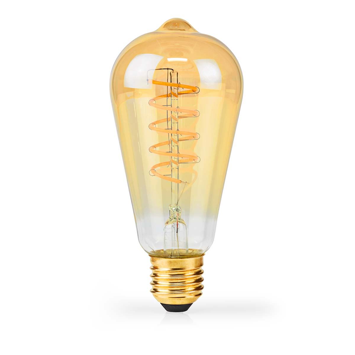 Nedis LED Filament Bulb E27 | ST64 | 3.8 W | 250 lm | 2100 K | Dimmable | Extra Warm White | Retro Style | 1 pcs