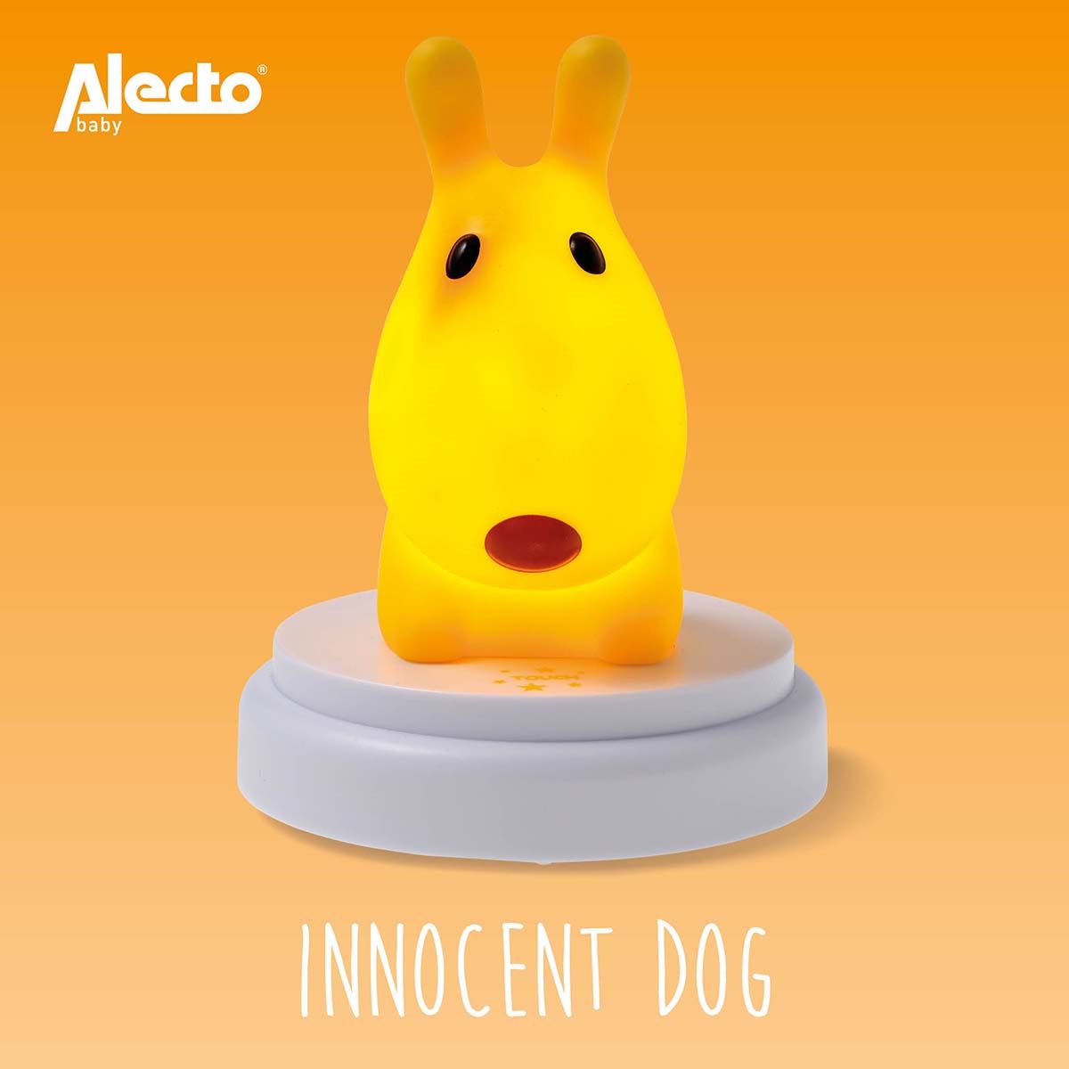Alecto INNOCENT DOG LED Childrens Bedroom Night Light | Yellow