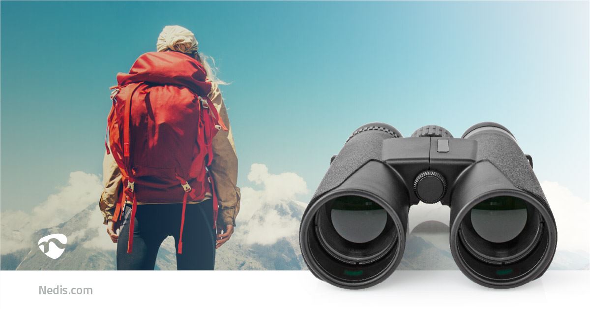 Nedis Binocular | Magnification: 10 x | Objective lens diameter: 42 mm | Field of view: 96 m | Travel bag included | Black