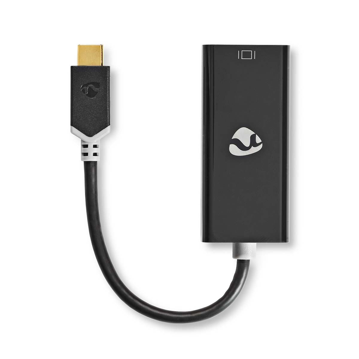 Nedis USB-C™ Adapter | USB 3.2 Gen 1 | USB-C™ Male | Mini DisplayPort Female | 0.20 m | Round | Gold Plated | PVC | Anthracite | Window Box
