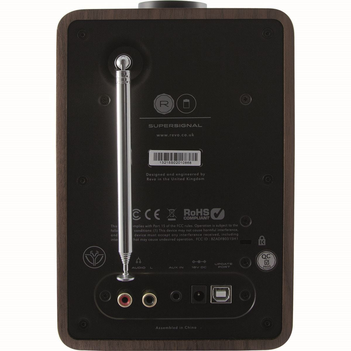 REVO SuperSignal DAB+ / FM / Bluetooth Combo Radio Walnut-Black