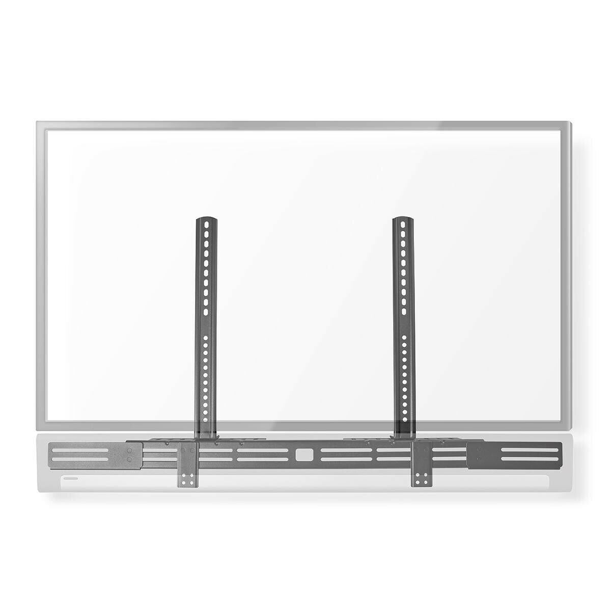 Nedis Soundbar Mount | Compatible with: Universal | Attached to the TV | 10 kg | Depth Adjustment | Steel | Black