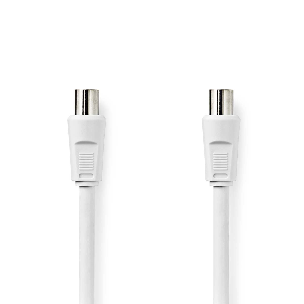 Nedis Coax Cable | IEC (Coax) Male | IEC (Coax) Male | Nickel Plated | 90 dB | 75 Ohm | Double Shielded | 10.0 m | Round | PVC | White | Envelope
