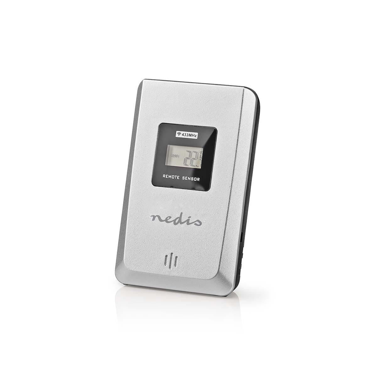 Nedis Weather Station | Indoor & Outdoor | Including wireless weather sensor | Weather forecast | Time display | LCD Display | Alarm clock function