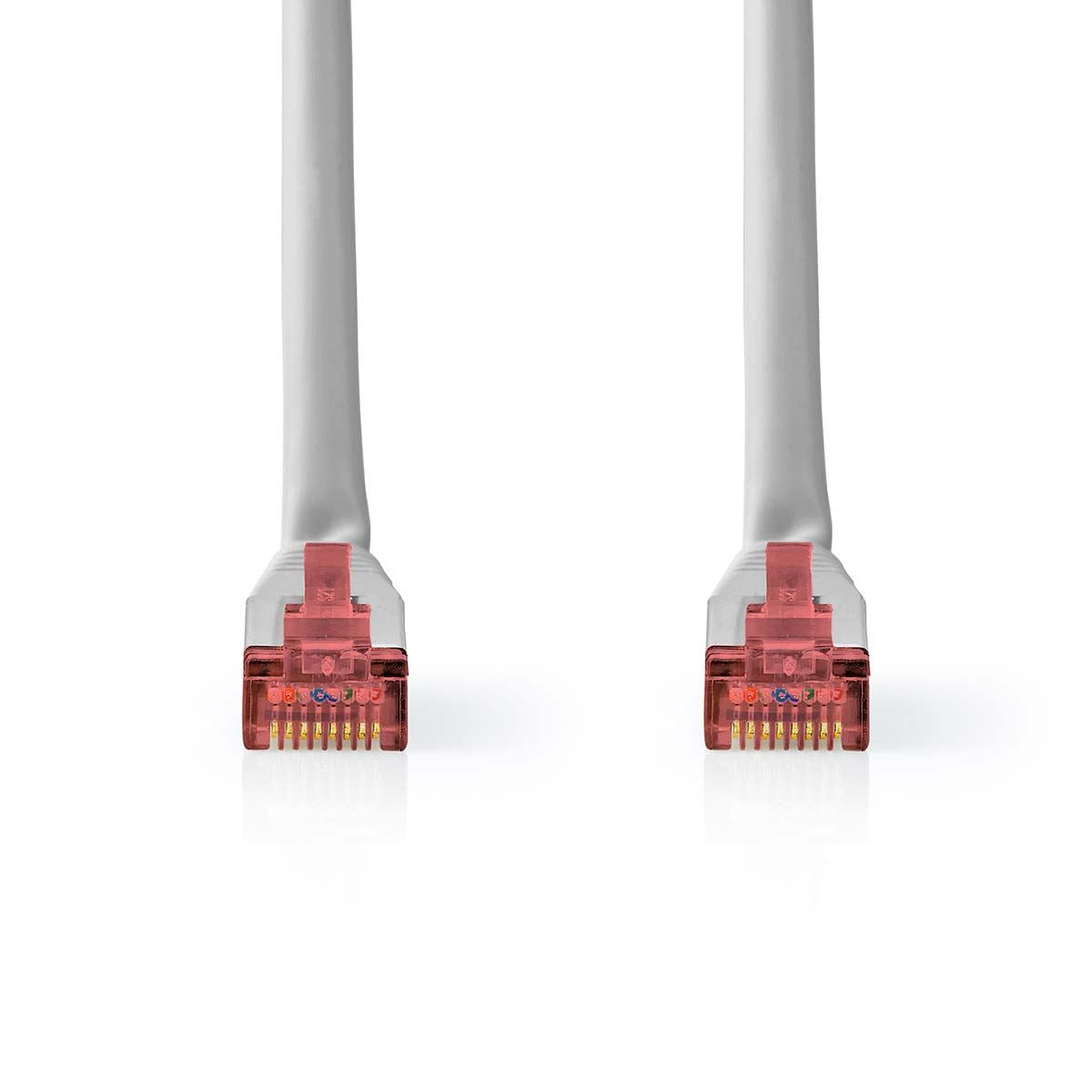 Nedis CAT6 Network Cable | RJ45 Male | RJ45 Male | SF/UTP | 0.25 m | Round | PVC | Grey | Label