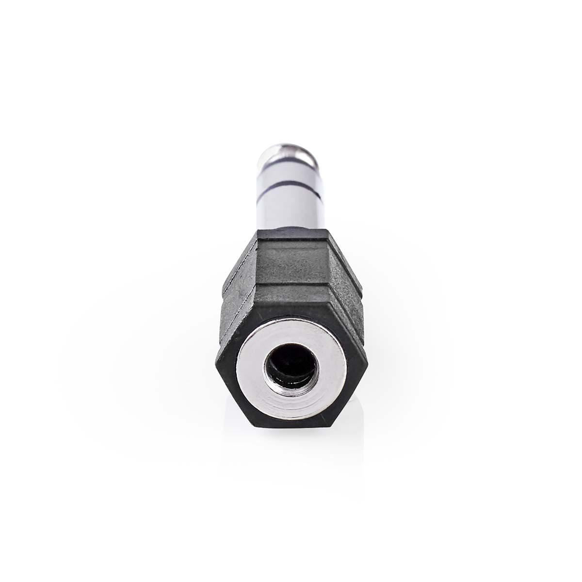 Nedis Stereo Audio Adapter | 6.35 mm Male | 3.5 mm Female | Nickel Plated | Straight | ABS | Black | 1 pcs | Box