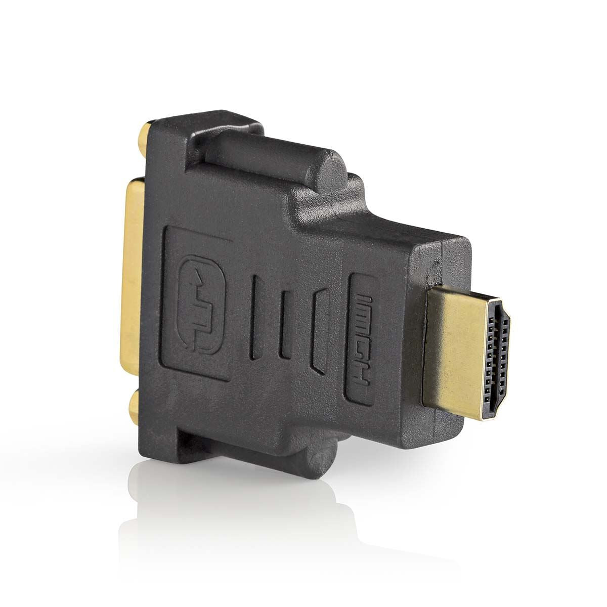 Nedis HDMI™ Adapter | HDMI™ Connector | DVI-D 24+1-Pin Female | Gold Plated | Straight | ABS | Anthracite | 1 pcs | Box