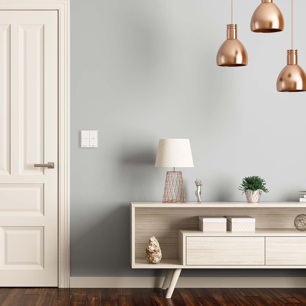 Nedis SmartLife Wall Switch | Zigbee 3.0 | Wall Mount | Android™ / IOS | Plastic | White