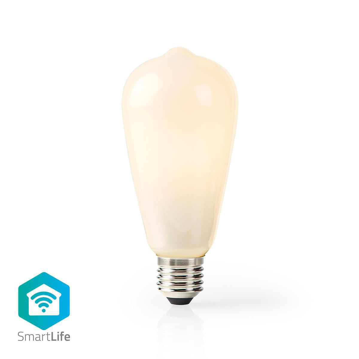 Nedis SmartLife LED Filament Bulb | Wi-Fi | E27 | 500 lm | 5 W | Warm White | 2700 K | Glass | Android™ / IOS | ST64 | 1 pcs