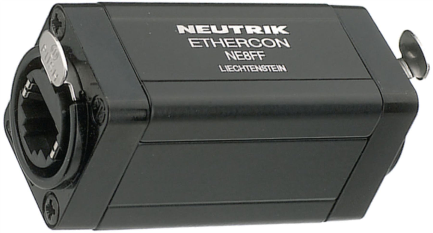 Neutrik EtherCON RJ45 feedthrough coupler for cable extensions