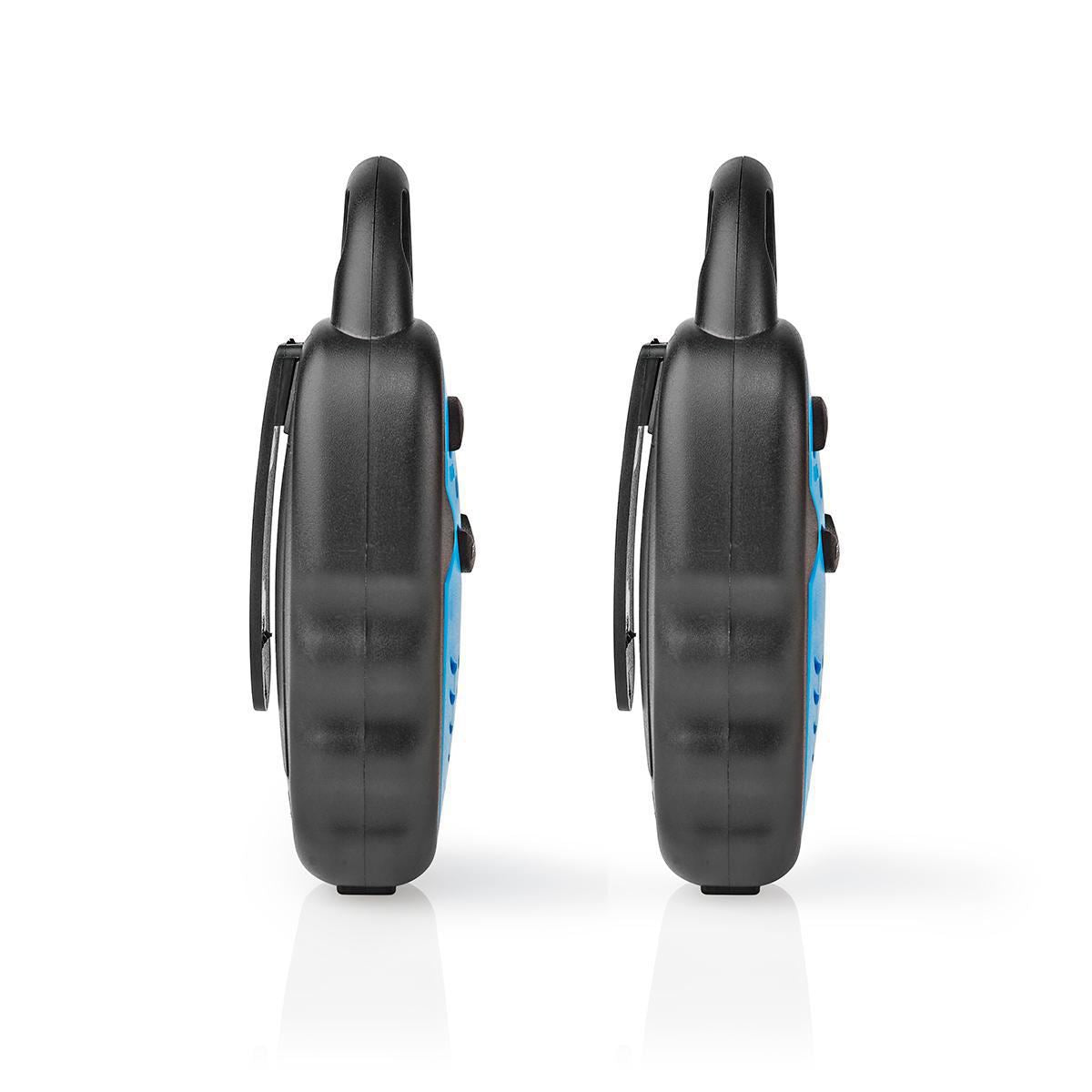 Nedis Walkie-Talkie Set | 2 Handsets | Up to 3 km | Frequency channels: 3 | PTT | up to 3 Hours | Black / Blue