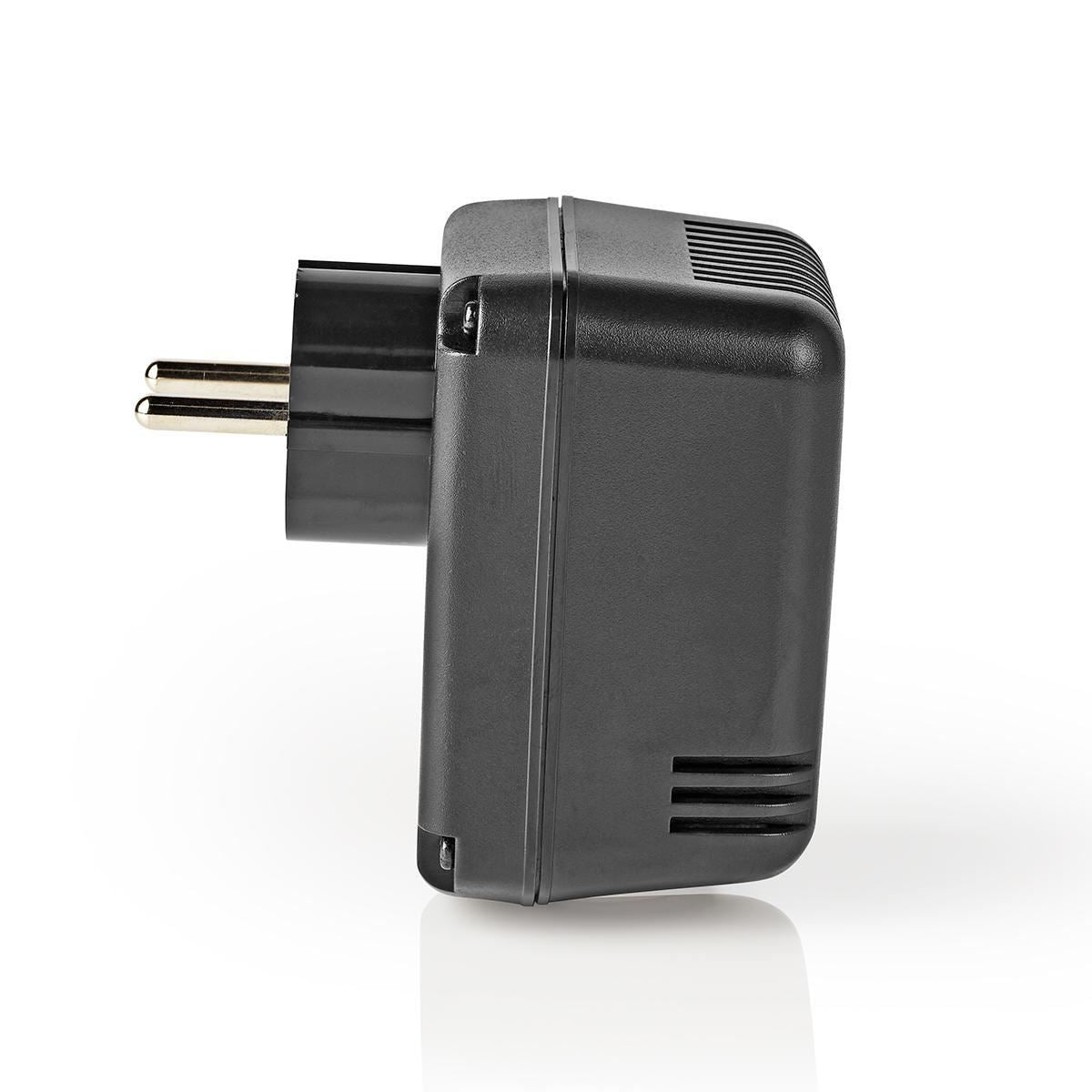 Nedis Power Converter | Mains Powered | 230 V AC 50 Hz | 30 W | Plug with earth contact | Black