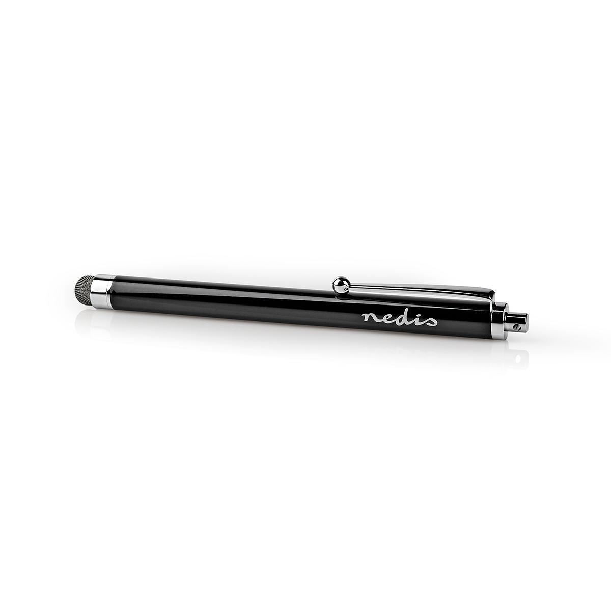 Nedis Stylus | Used for: Smartphone / Tablet | Copper-Cloth Tip | 1 pcs | With clip | Black