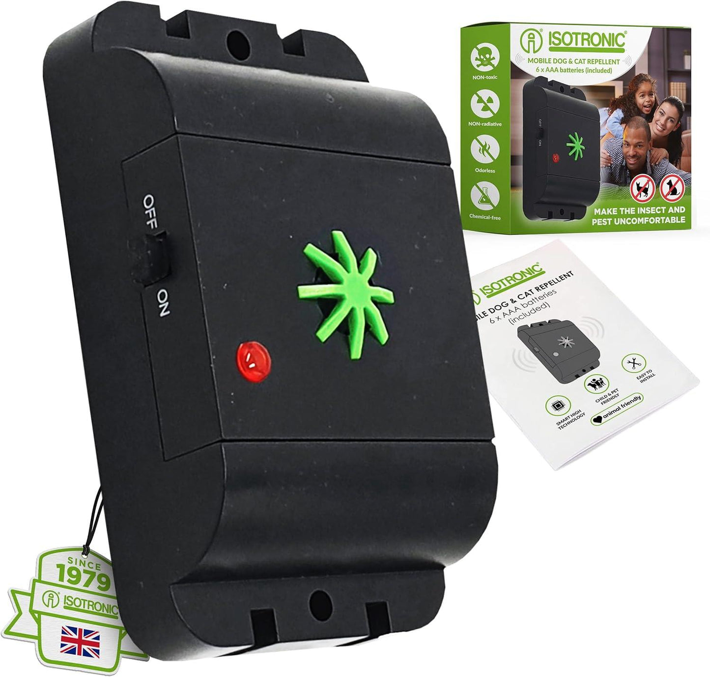 Isotronic Dog and Cat Repellent | 18 - 32 kHz | Outdoor