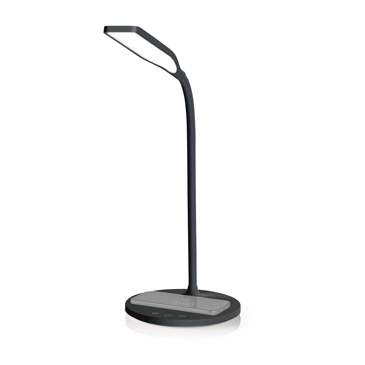 Nedis LED Lamp with Wireless Charger | Dimmer - On Product | LED / Qi | 15 W | With dimming | Cool White / Natural White / Warm White | 2700 - 6500 K