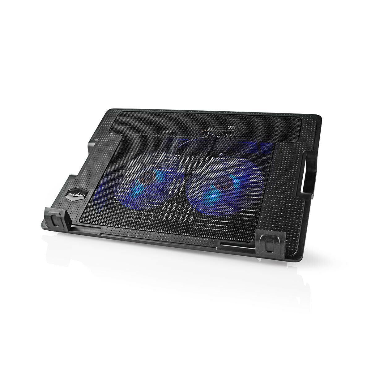 Nedis Notebook Stand | Number of fans: 2 | USB Powered | Number of angles: 4 | 18 " | 1200 rpm | LED