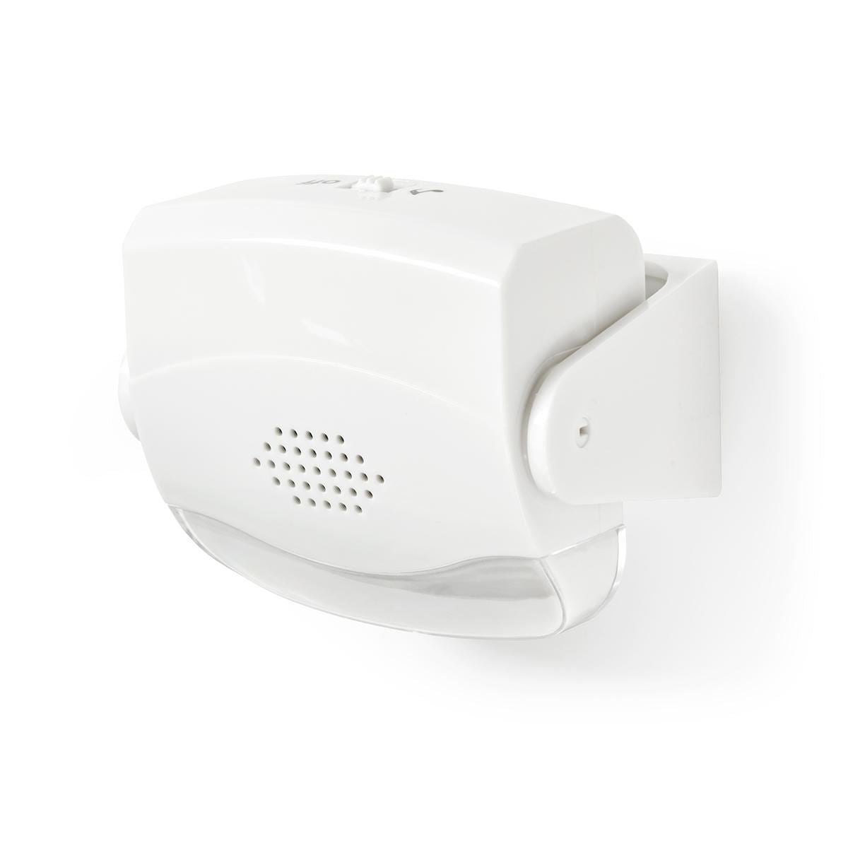 Nedis Motion Detection Alarm | Battery Powered | 3x AAA/LR03 | 80 dB | Detector range: 1.10 m | Detector angle: 10 ° | Ceiling / Wall | White