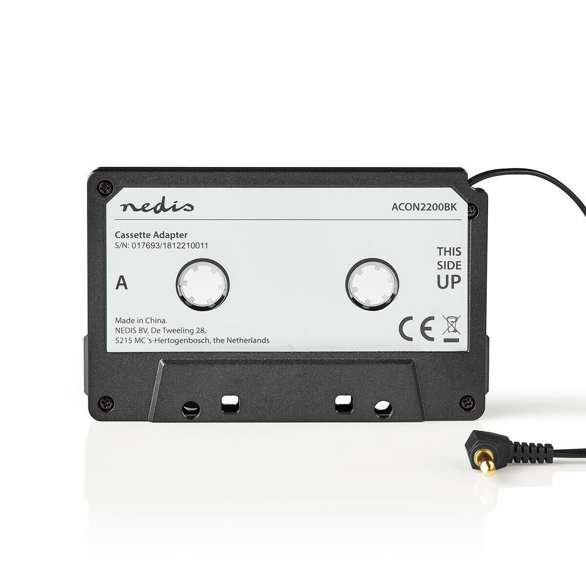 Nedis Car Radio Cassette Adapter | 3.5 mm | Cable length: 1.00 m | Black
