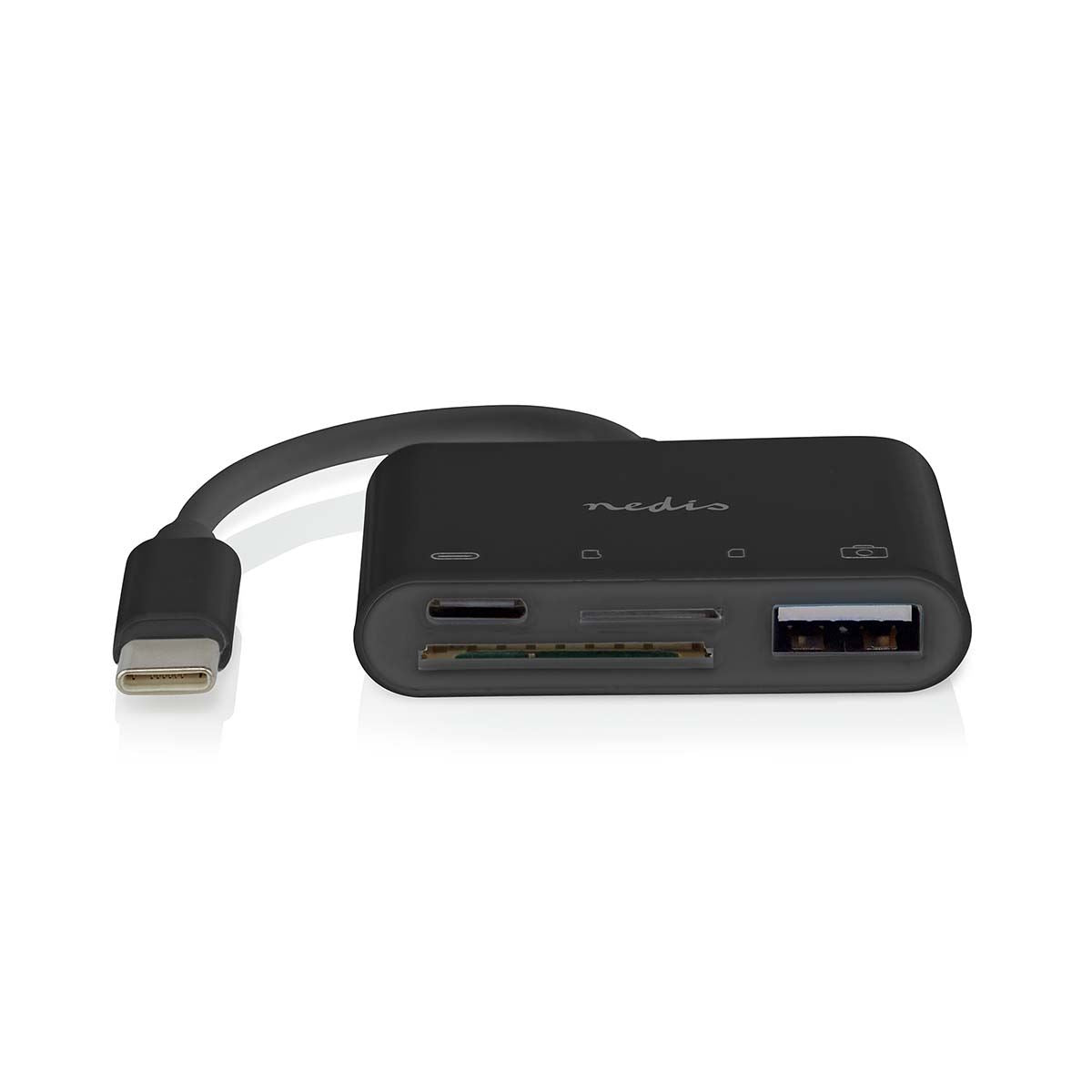 Nedis USB Hub | 1x USB-C™ | 1x USB A / 1x USB-C™ | 4 port(s) | USB 2.0 | USB Powered | SD & MicroSD