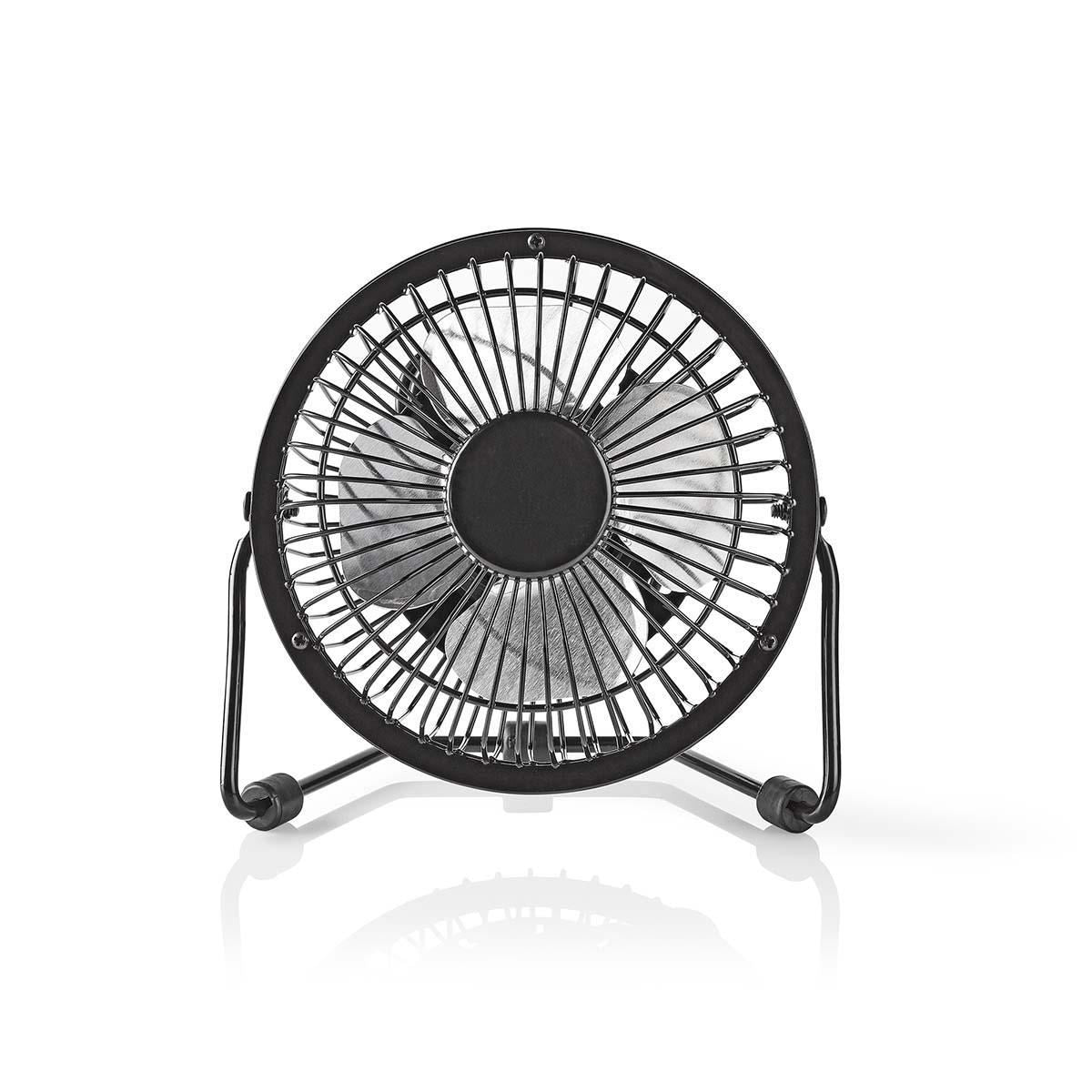 Nedis Table Fan | USB Powered | Diameter: 100 mm | 3 W | 1-Speed | Black
