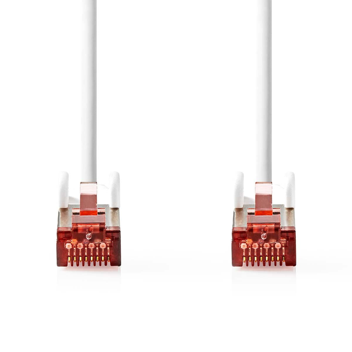 Nedis CAT6 Network Cable | RJ45 Male | RJ45 Male | S/FTP | 0.15 m | Round | LSZH | White | Label