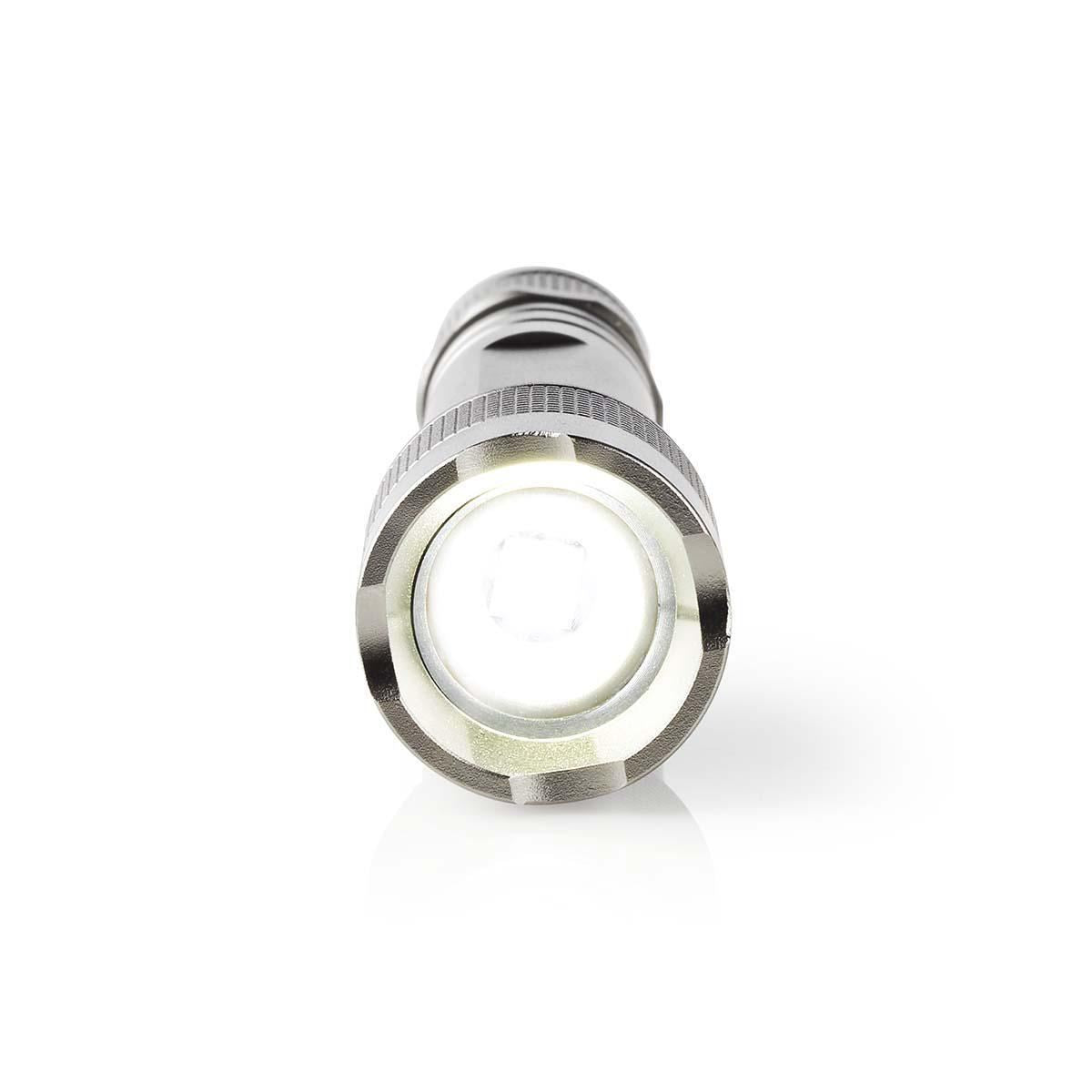Nedis LED Torch | Battery Powered | 4,5 V | 3 W | 2x AA | Batteries included | Rated luminous flux: 150 lm | Light range: 120 m | Beam angle: 46.1 ° | 10000 Switching Cycles