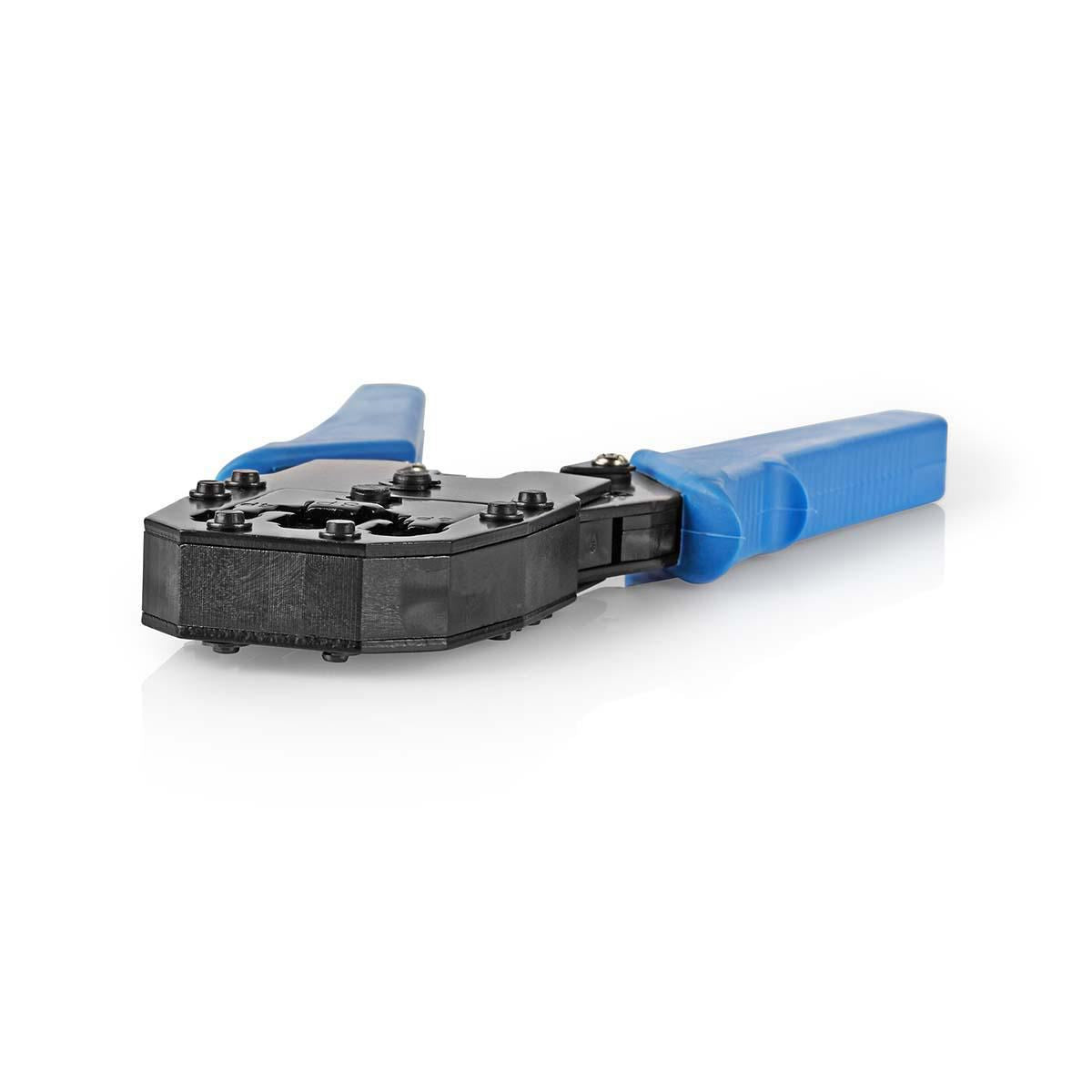 Nedis Crimp pliers | CAT5 / CAT5e / CAT6 / CAT6a / RJ10 / RJ11 / RJ45 | Cutting / Plier / Stripping | ABS / Steel | Blue