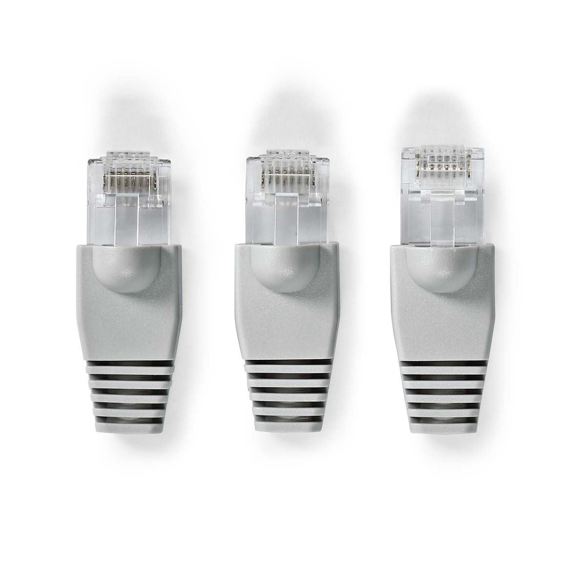 Nedis RJ45 Connector | Male | Solid UTP CAT6 | Straight | Gold Plated | 10 pcs | PVC | Grey | Box