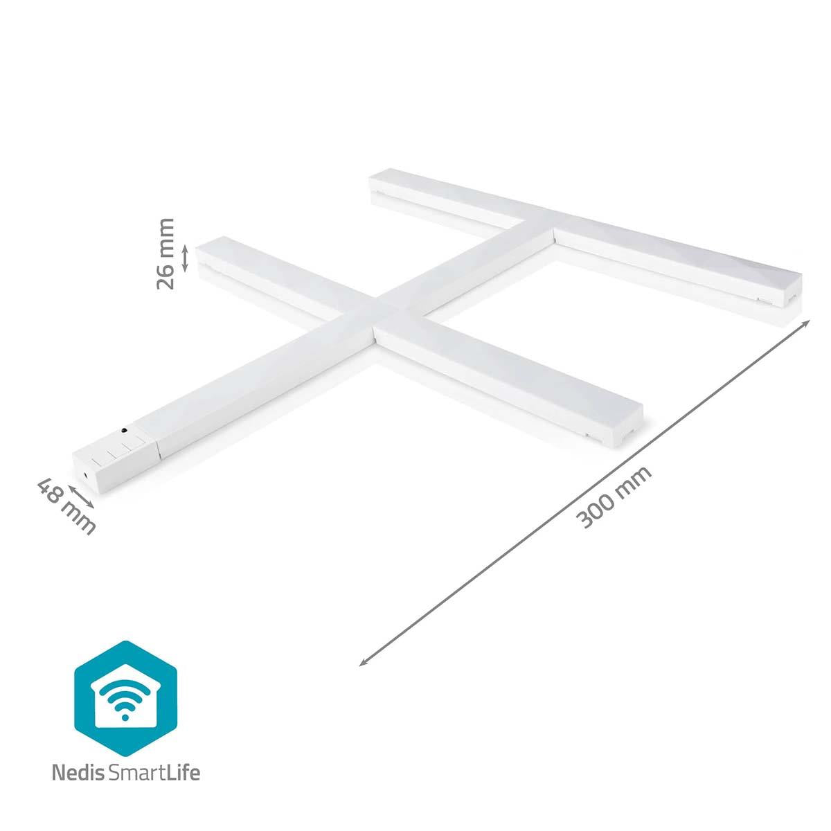 Nedis SmartLife Decorative Lights | Wall Bar | Wi-Fi | RGBIC / Warm White | Android™