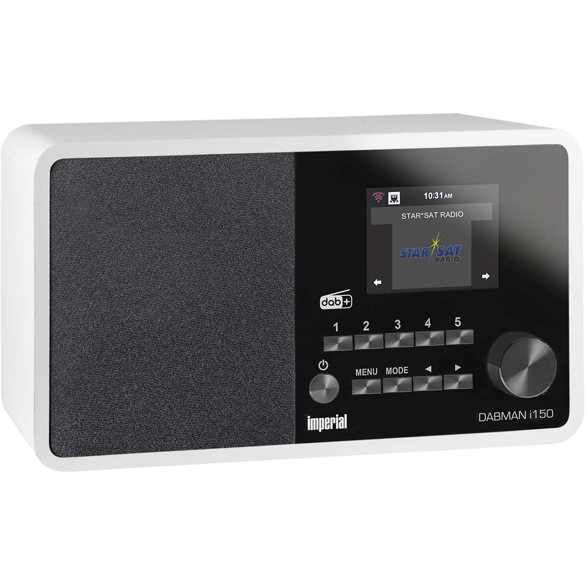 Imperial DABMAN i150 Compact Hybrid Radio for Internet / DAB+ / FM White