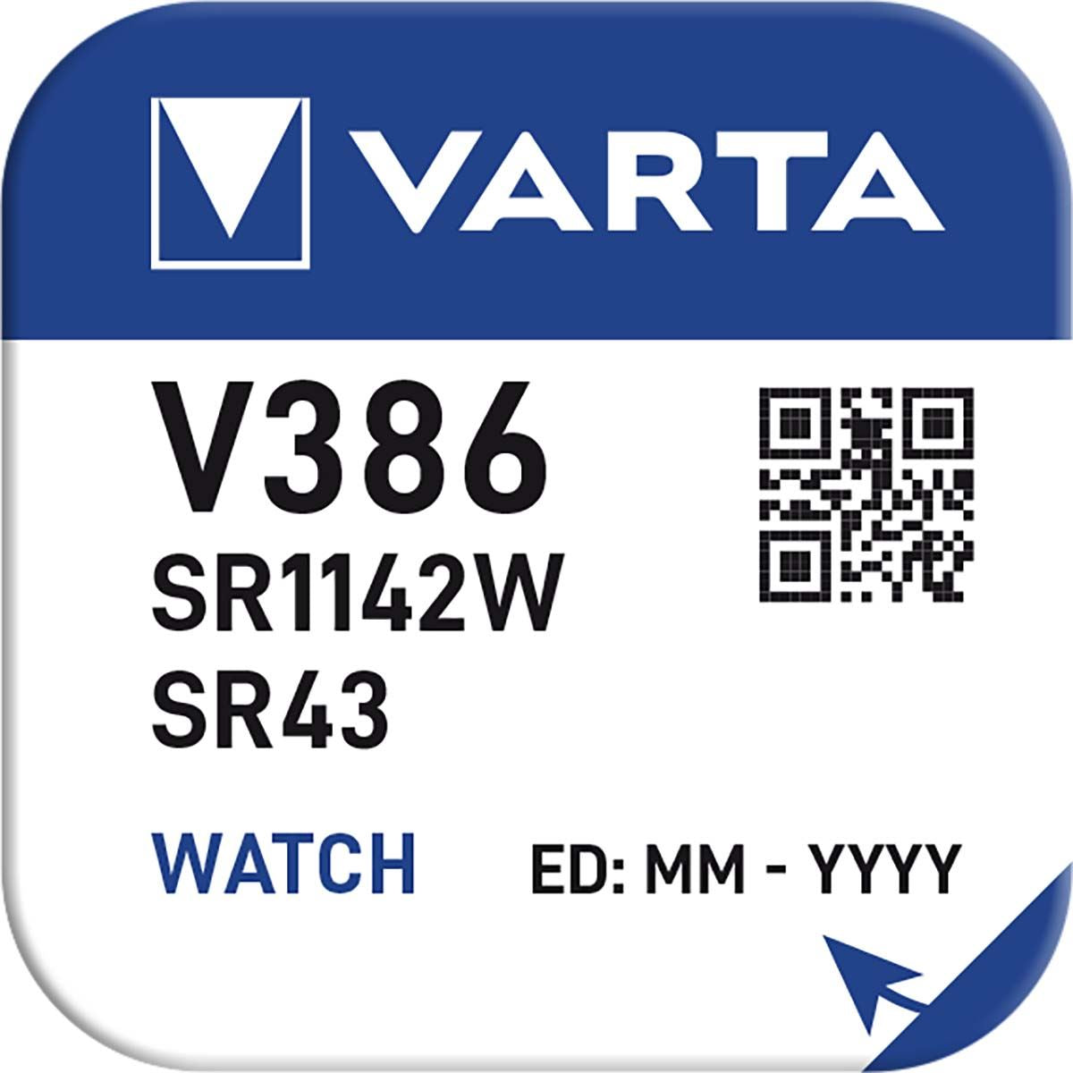 Varta Silver-Oxide Battery SR43 1.55 V 105 mAh 1-Pack