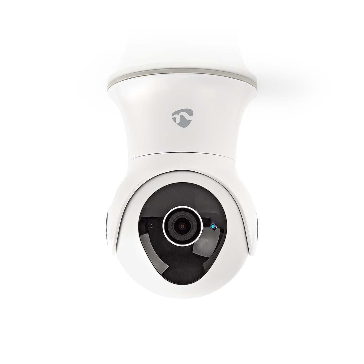 Nedis SmartLife Outdoor Camera | Wi-Fi | Full HD 1080p | Pan tilt | IP65 | Cloud Storage (optional) / Internal 16GB | 12 V DC | With motion sensor | Night vision | White