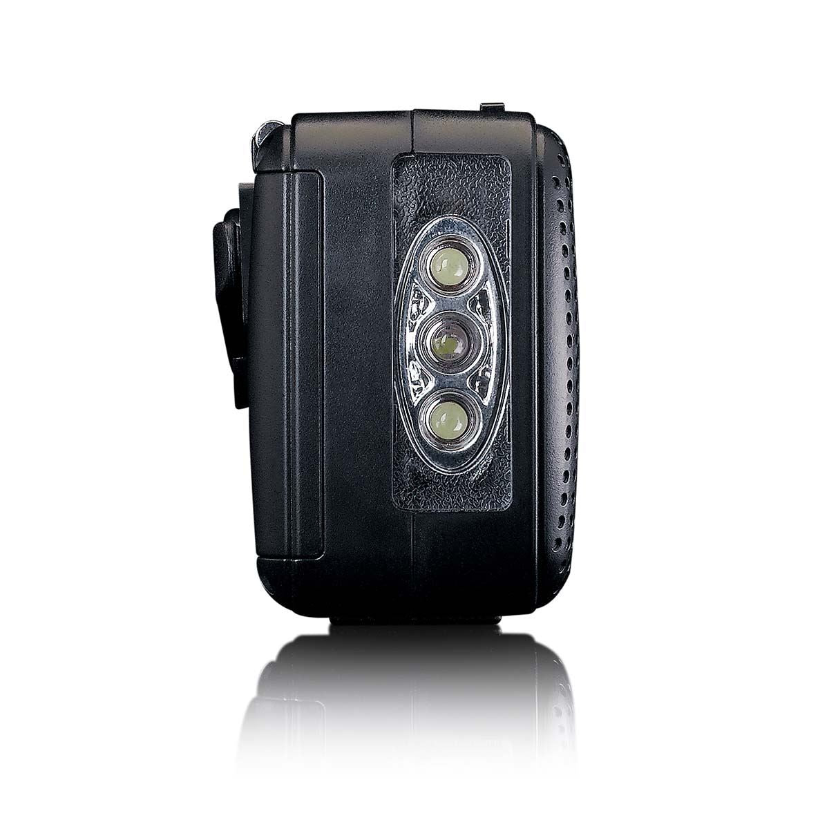 Lenco Portable wind-up Emergency FM Radio, Flashlight and Power bank in one - Black