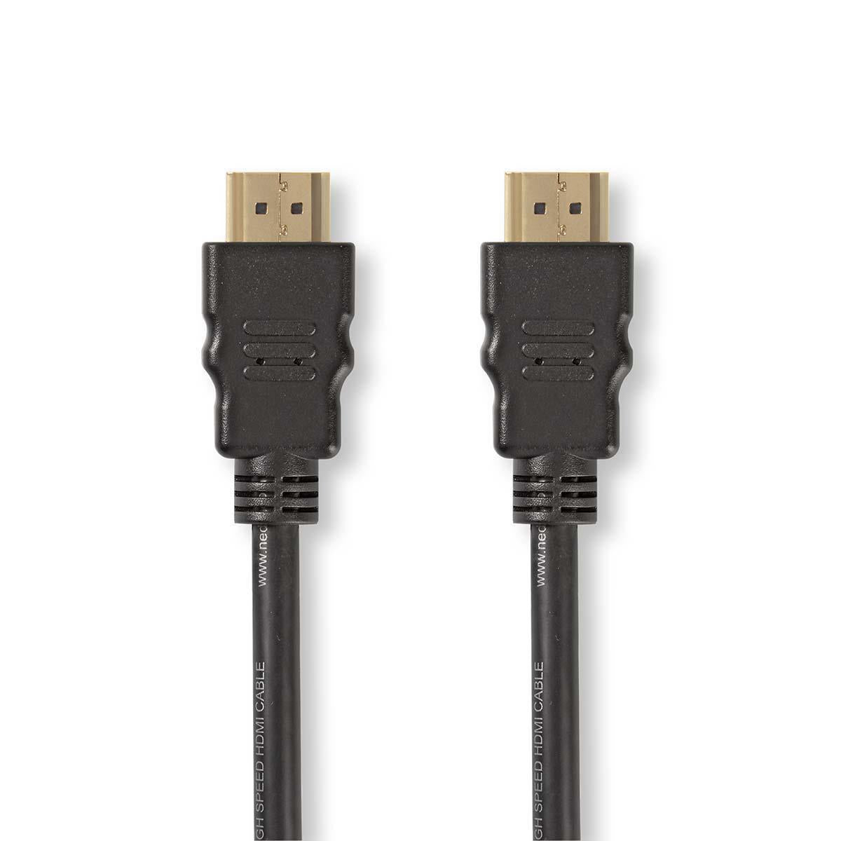 Nedis Ultra High Speed HDMI™ Cable | HDMI™ Connector | HDMI™ Connector | 8K@60Hz | 48 Gbps | 1.00 m | Round | 6.0 mm | Black | Box