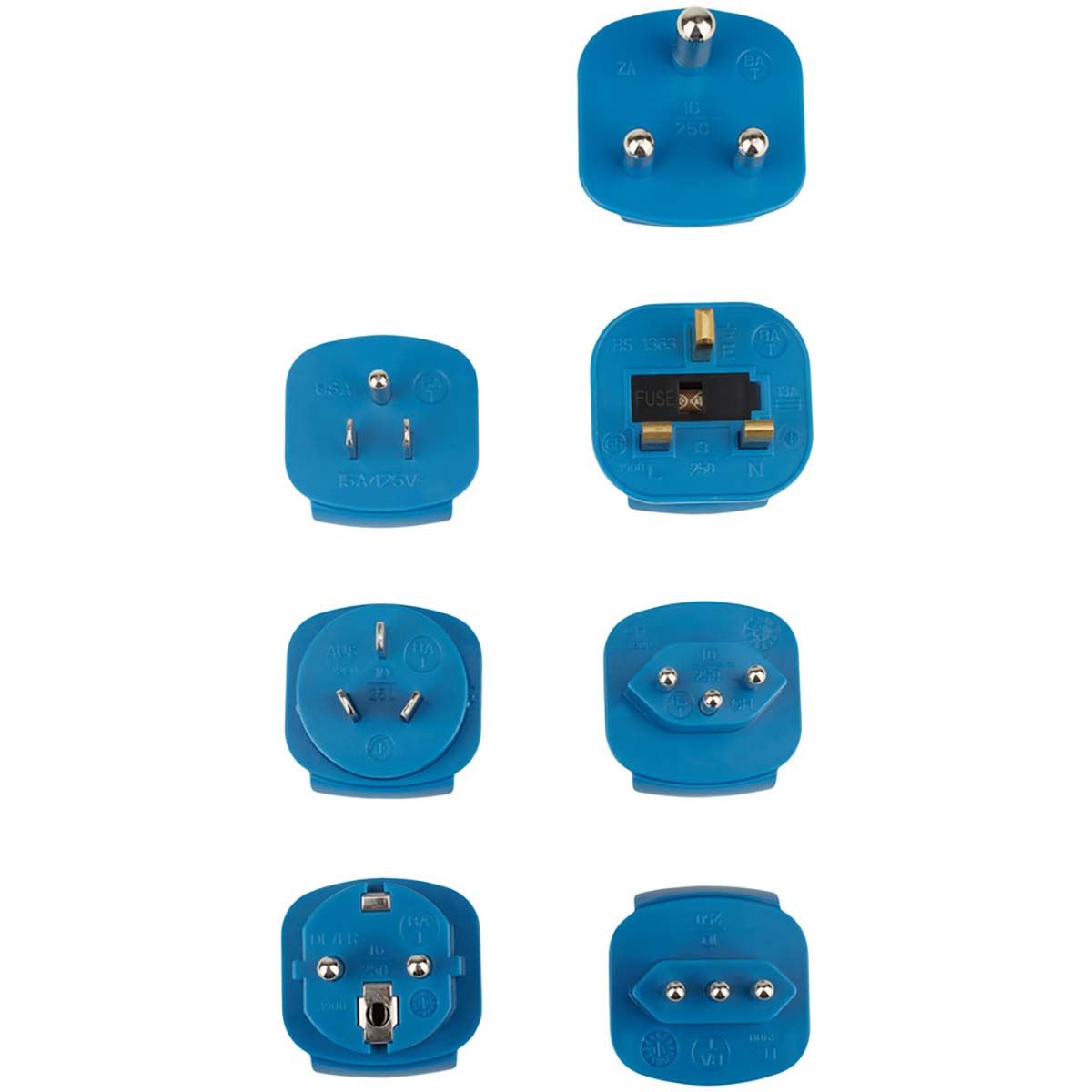 Brennenstuhl Travel plug set / travel adapter set (travel socket adapter with various attachments for more than 150 countries (7 x plug inserts) black