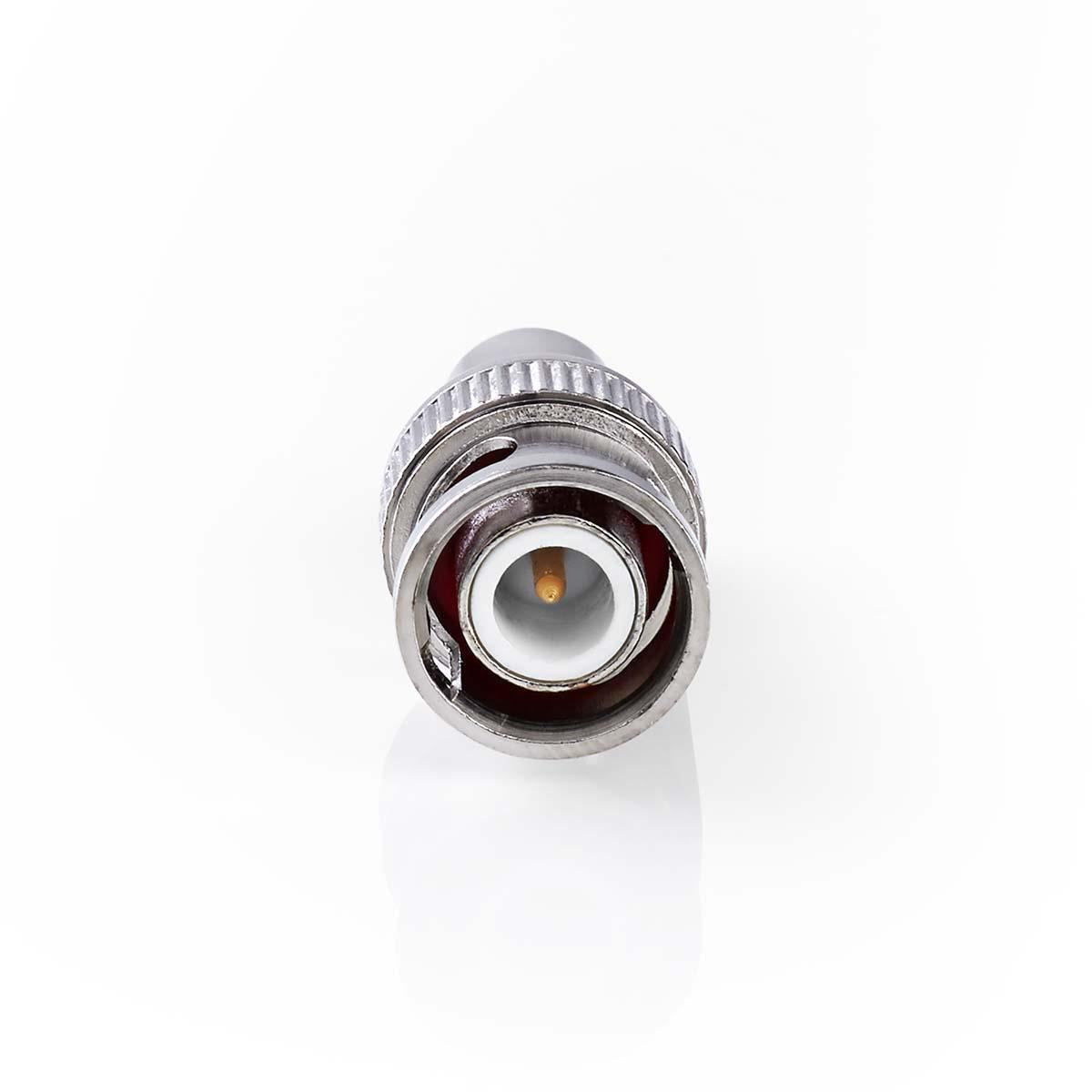 Nedis BNC Adapter | BNC Male | RCA Female | Nickel Plated | 50 Ohm | Straight | Metal | Silver | 10 pcs | Envelope