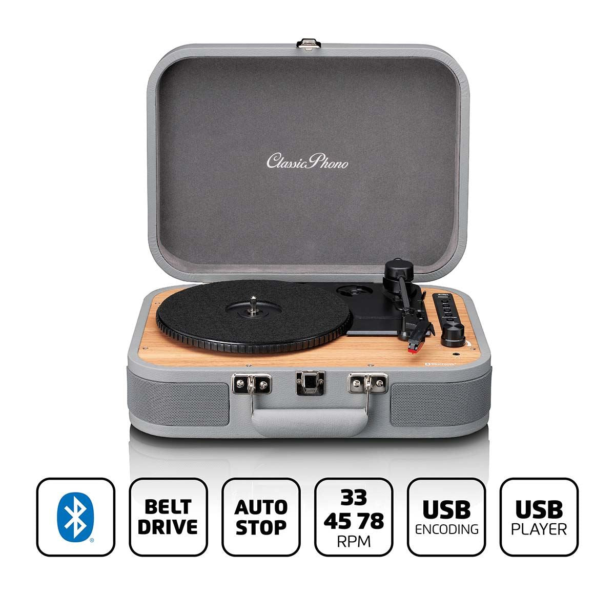 Lenco Turntable with Bluetooth® and USB Player / Recorder