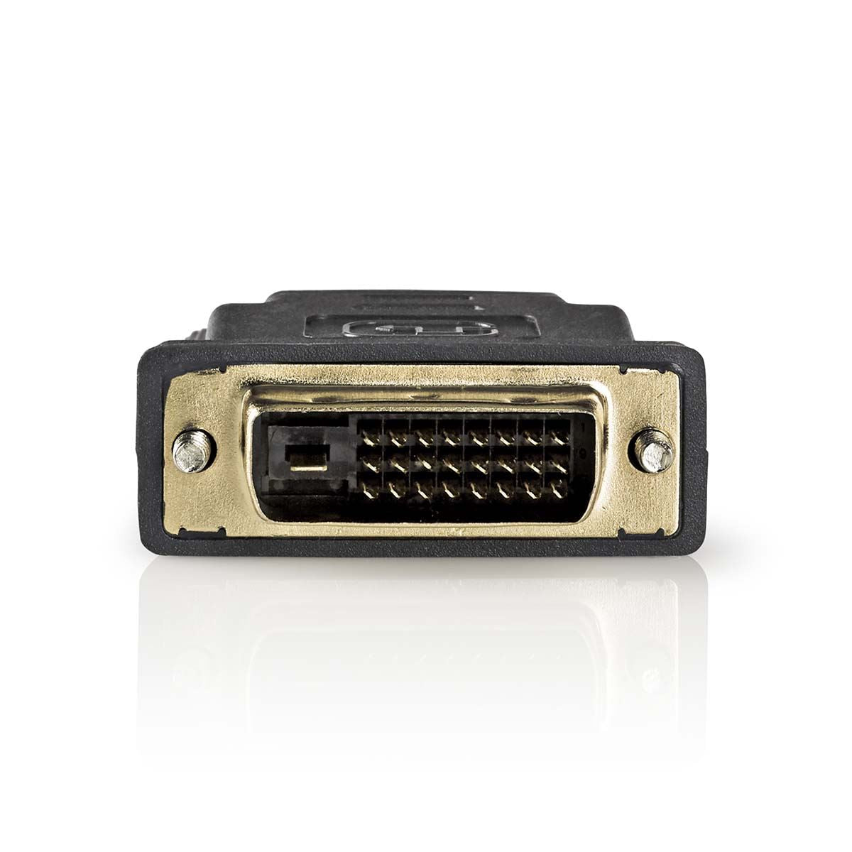 Nedis HDMI™ Adapter | HDMI™ Output | DVI-D 24+1-Pin Male | Gold Plated | Straight | PVC | Anthracite | 1 pcs | Window Box
