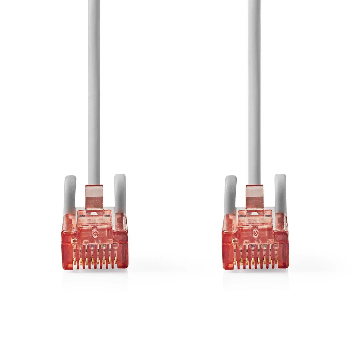 Nedis CAT6 Network Cable | RJ45 Male | RJ45 Male | U/UTP | 2.00 m | Round | PVC | Grey | Label