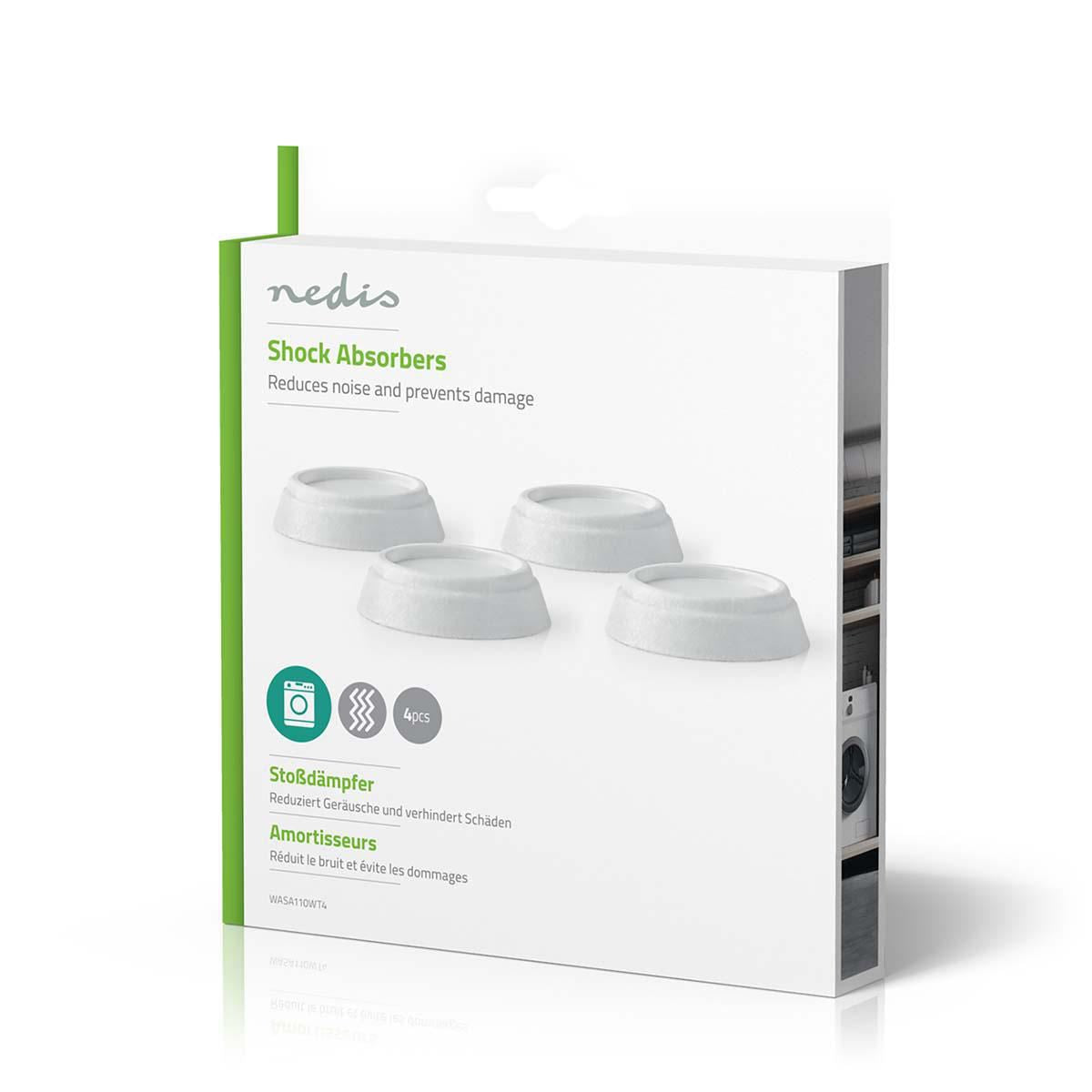 Nedis Anti-Vibration Dampers | Suitable for: Universal | 4 pcs | White | Plastic