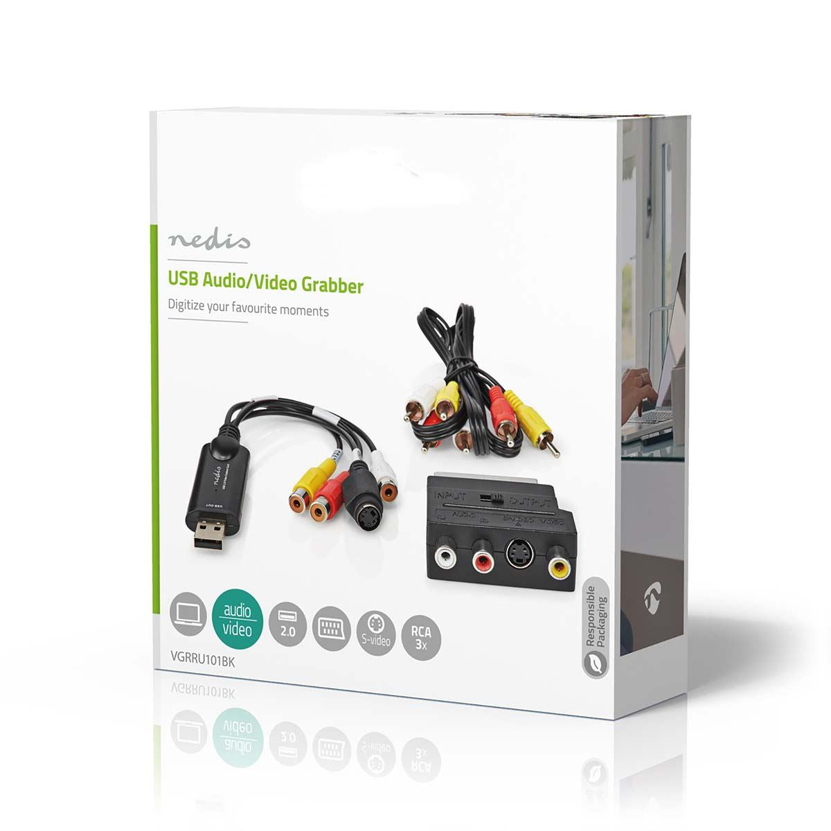 Nedis Video Grabber | USB 2.0 | 480p | A/V Cable / Scart