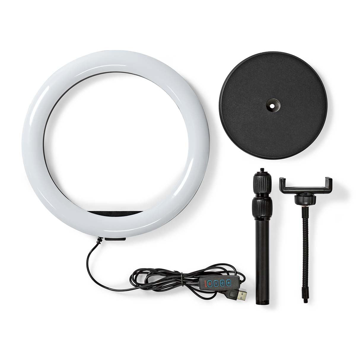 Nedis Ring Light | 10 inch | 120 LED's | 2700 - 6700 K | Desktop | Black